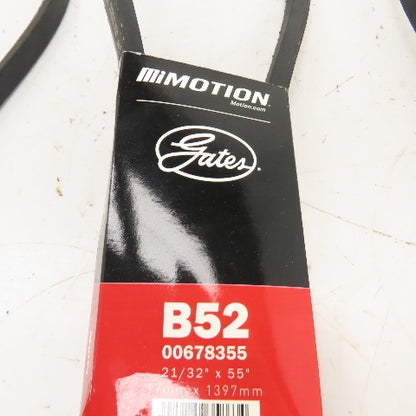 Gates 00678355 Hi-Power II B52 B-Section V-Belt 21/32" x 55" Long Lot Of 3