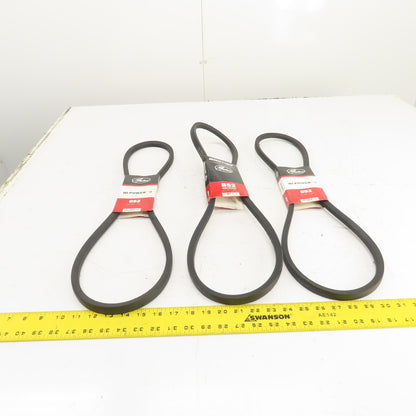 Gates 00678355 Hi-Power II B52 B-Section V-Belt 21/32" x 55" Long Lot Of 3