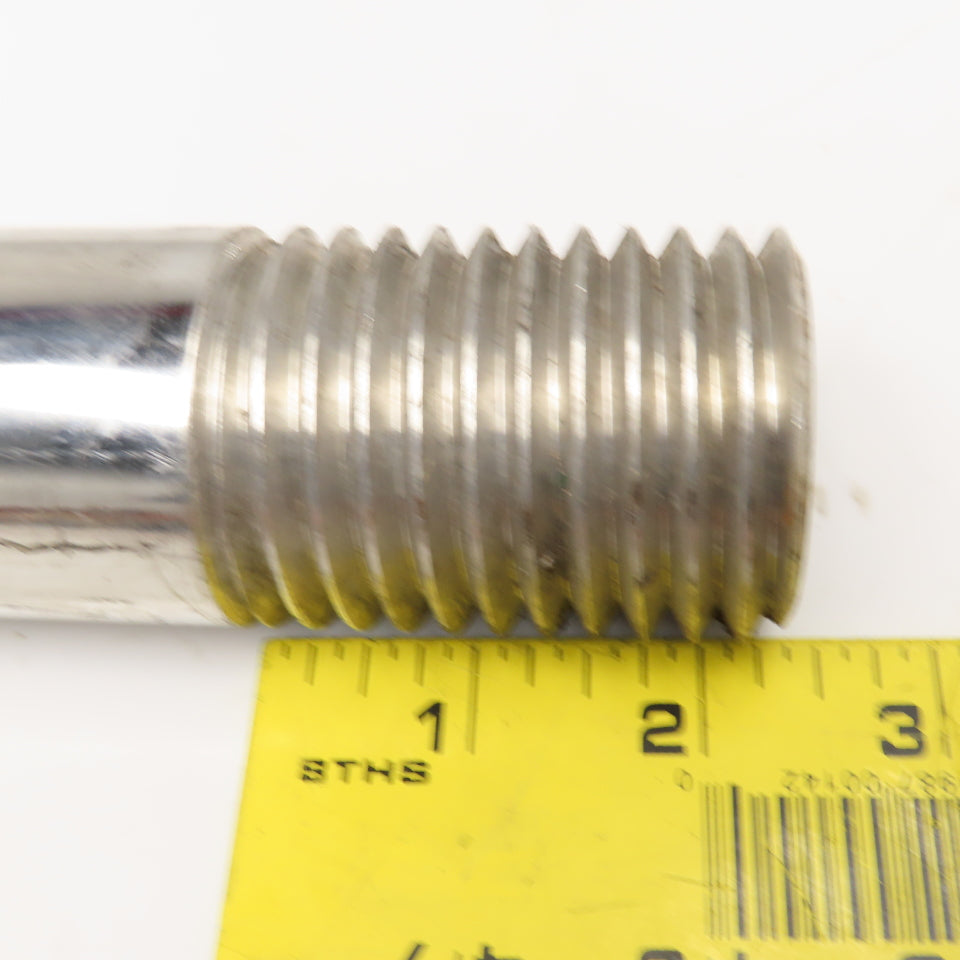 1-3/4" Stainless Steel Shaft Valve Stem 1-3/4-5 UNC x 1"-8 Threaded 54" OAL