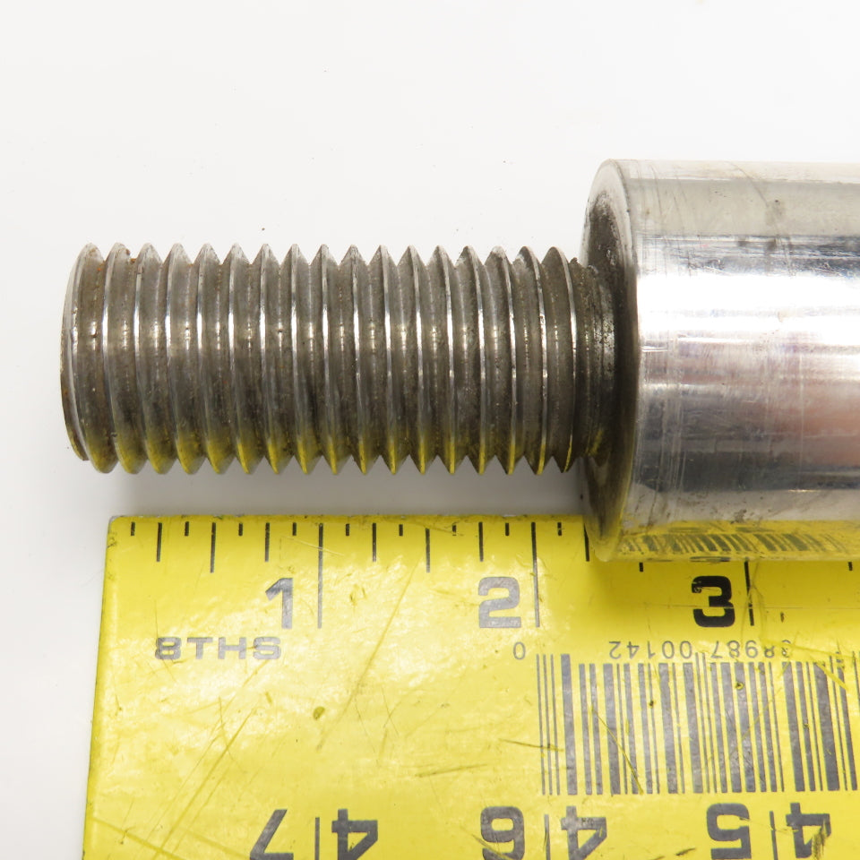 1-3/4" Stainless Steel Shaft Valve Stem 1-3/4-5 UNC x 1"-8 Threaded 54" OAL