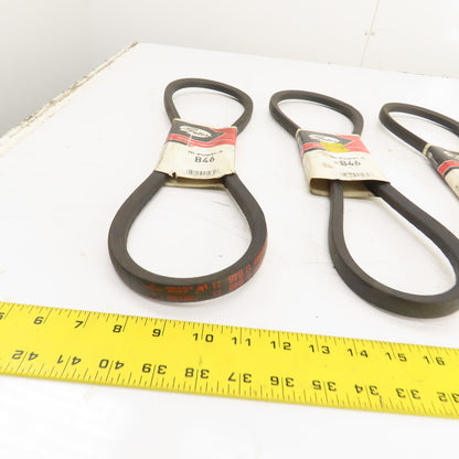 Gates Hi-Power II B46 B-Section V-Belt 21/32" x 49" Long Lot Of 6