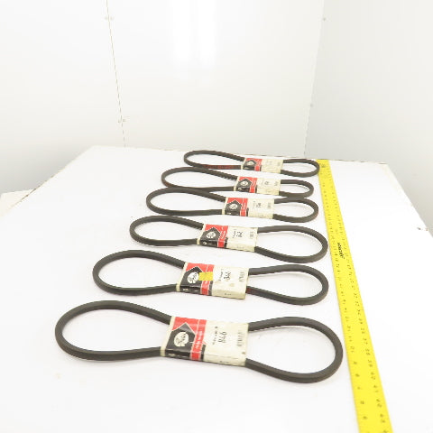 Gates Hi-Power II B46 B-Section V-Belt 21/32" x 49" Long Lot Of 6