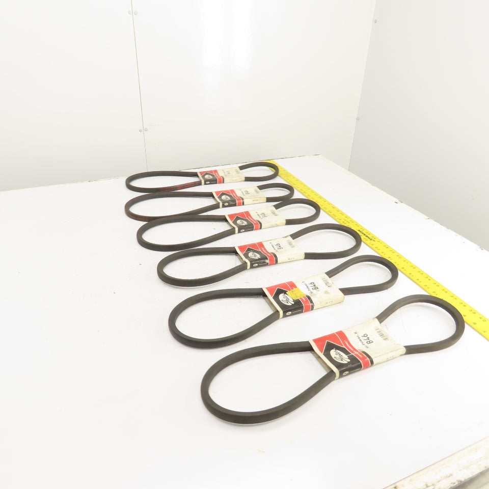 Gates Hi-Power II B46 B-Section V-Belt 21/32" x 49" Long Lot Of 6