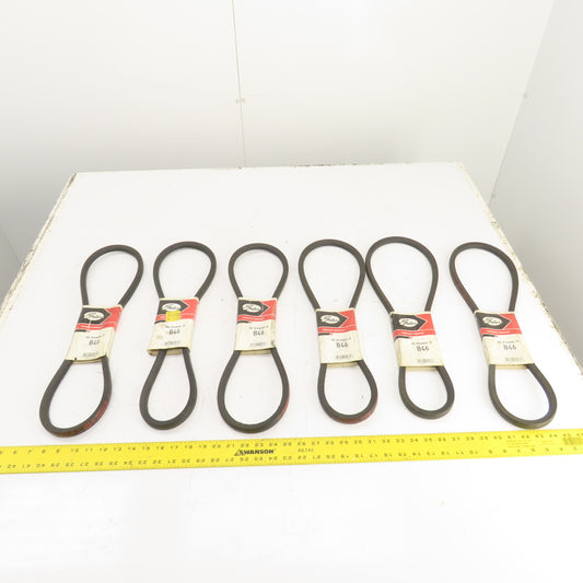 Gates Hi-Power II B46 B-Section V-Belt 21/32" x 49" Long Lot Of 6