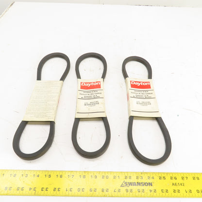 Dayton 6A154G B-Section V-Belt 21/32" x 37" Long Lot Of 3
