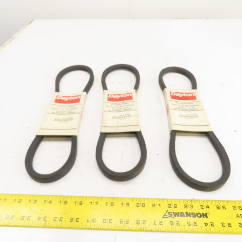 Dayton 6A154G B-Section V-Belt 21/32" x 37" Long Lot Of 3