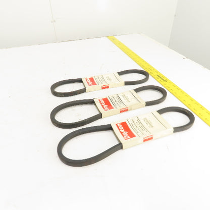 Dayton 6A154G B-Section V-Belt 21/32" x 37" Long Lot Of 3
