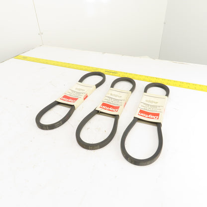 Dayton 6A154G B-Section V-Belt 21/32" x 37" Long Lot Of 3
