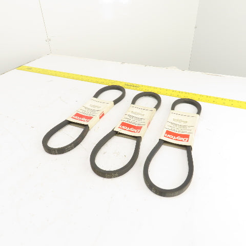 Dayton 6A154G B-Section V-Belt 21/32" x 37" Long Lot Of 3