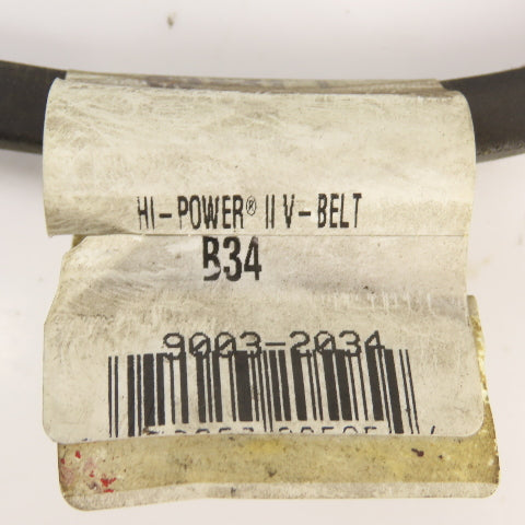 Gates 9003-2034 Hi-Power II B34 B-Section V-Belt 21/32" x 37" Long Lot Of 4