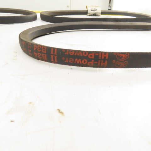 Gates 9003-2034 Hi-Power II B34 B-Section V-Belt 21/32" x 37" Long Lot Of 4