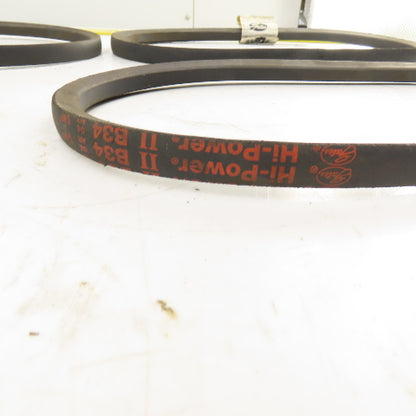 Gates 9003-2034 Hi-Power II B34 B-Section V-Belt 21/32" x 37" Long Lot Of 4