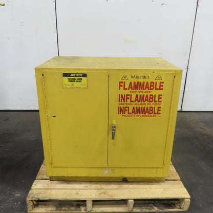 Justrite 25730 22 Gallon Flammable Liquid Storage Cabinet 35" x 22" x 35"