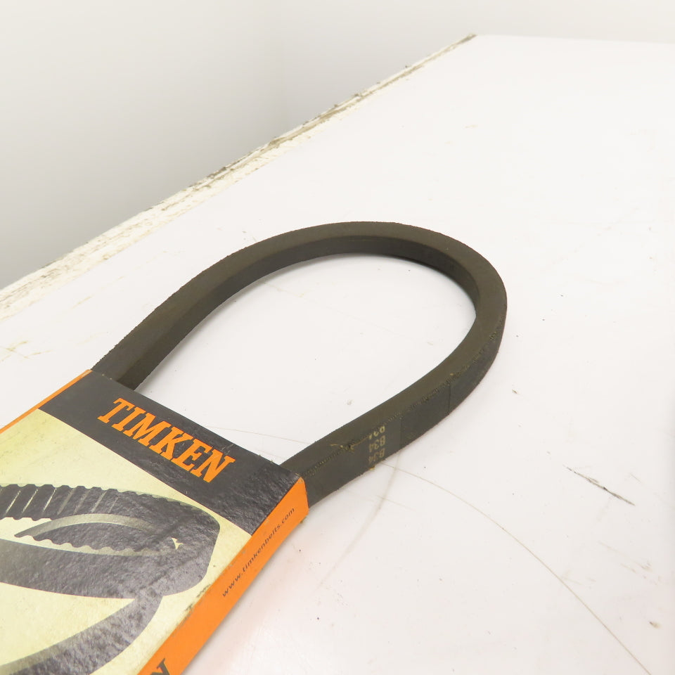 Timken Super Blue Ribbon B34 B-Section V-Belt 21/32" x 37" Long Lot Of 7