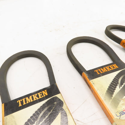 Timken Super Blue Ribbon B34 B-Section V-Belt 21/32" x 37" Long Lot Of 7