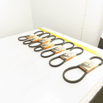 Timken Super Blue Ribbon B34 B-Section V-Belt 21/32" x 37" Long Lot Of 7