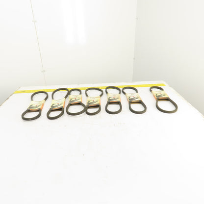 Timken Super Blue Ribbon B34 B-Section V-Belt 21/32" x 37" Long Lot Of 7