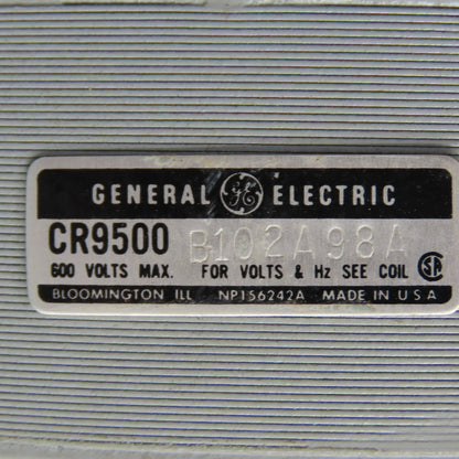 General Electric CR360MA503AA**D 250/277/480V Lighting Contactor 120V Coil