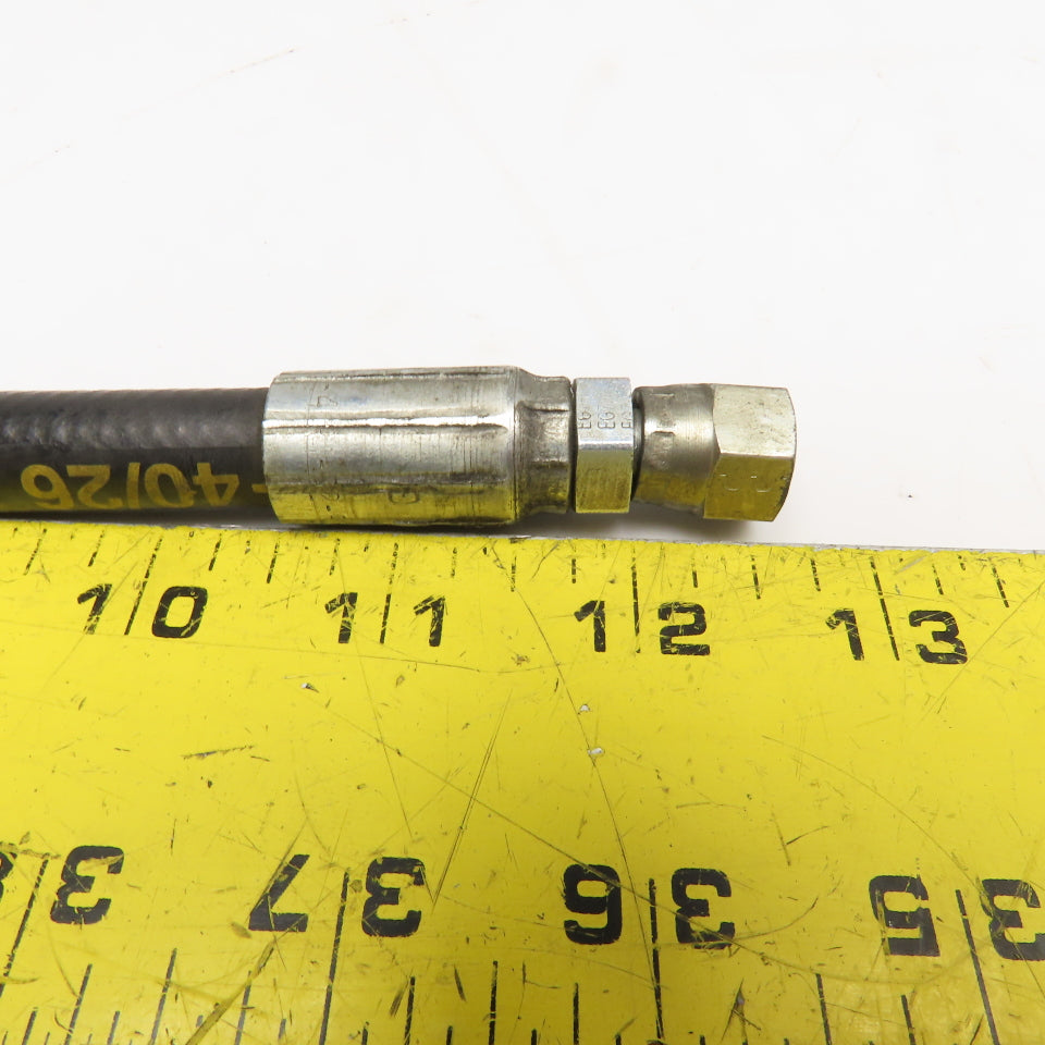 Parker 1/4" (-4) JIC Female Swivel Ends Hose Assembly 14-1/2"