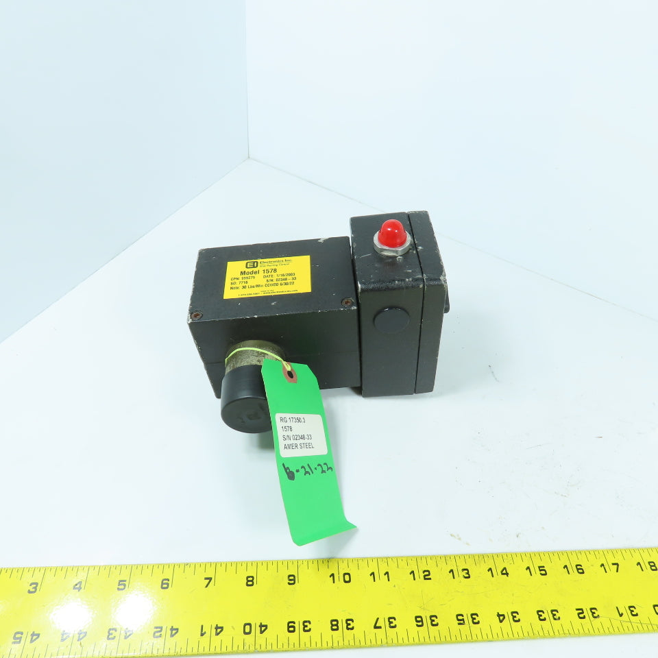 Electronics Inc. 999275 MagnaValve 1578 Shot Peening Control 30 Lbs./Min CCW20
