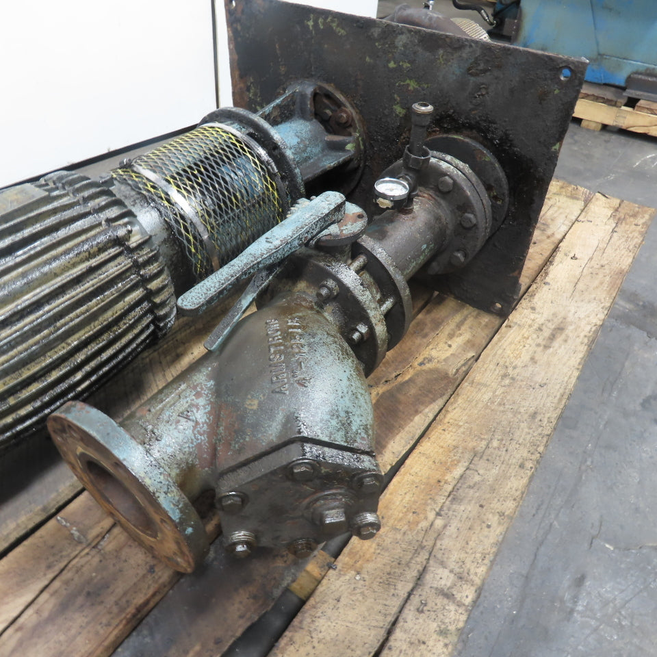 10HP Vertical Centrifugal Pump 3Ph 1770RPM 460V Only W/ 4" Armstrong Valve