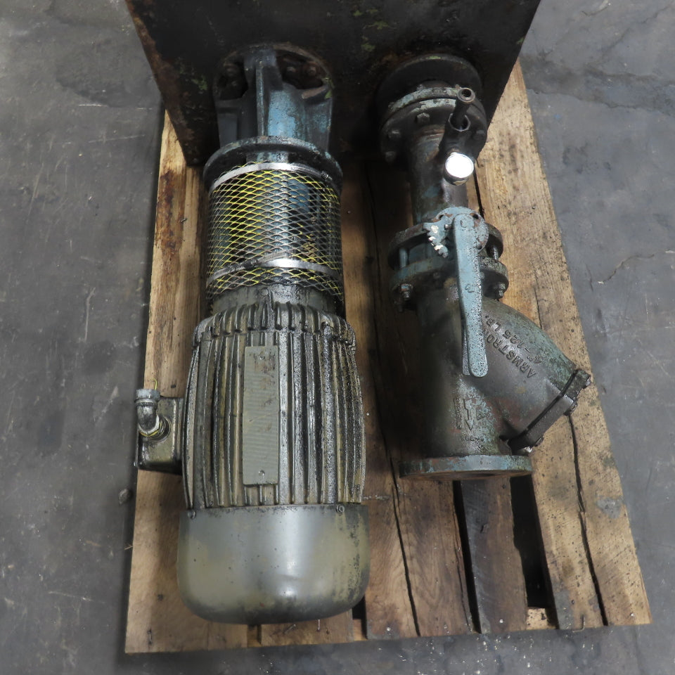 10HP Vertical Centrifugal Pump 3Ph 1770RPM 460V Only W/ 4" Armstrong Valve