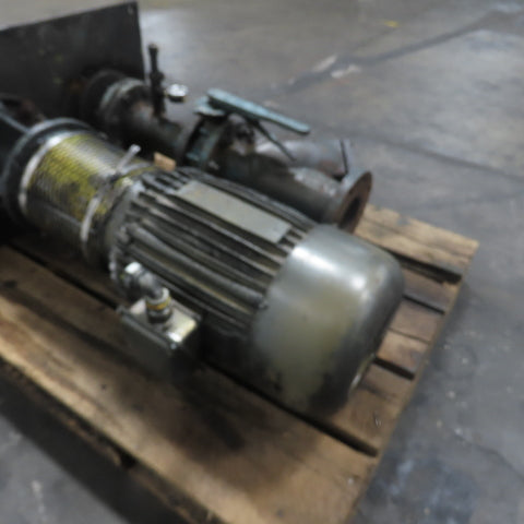 10HP Vertical Centrifugal Pump 3Ph 1770RPM 460V Only W/ 4" Armstrong Valve