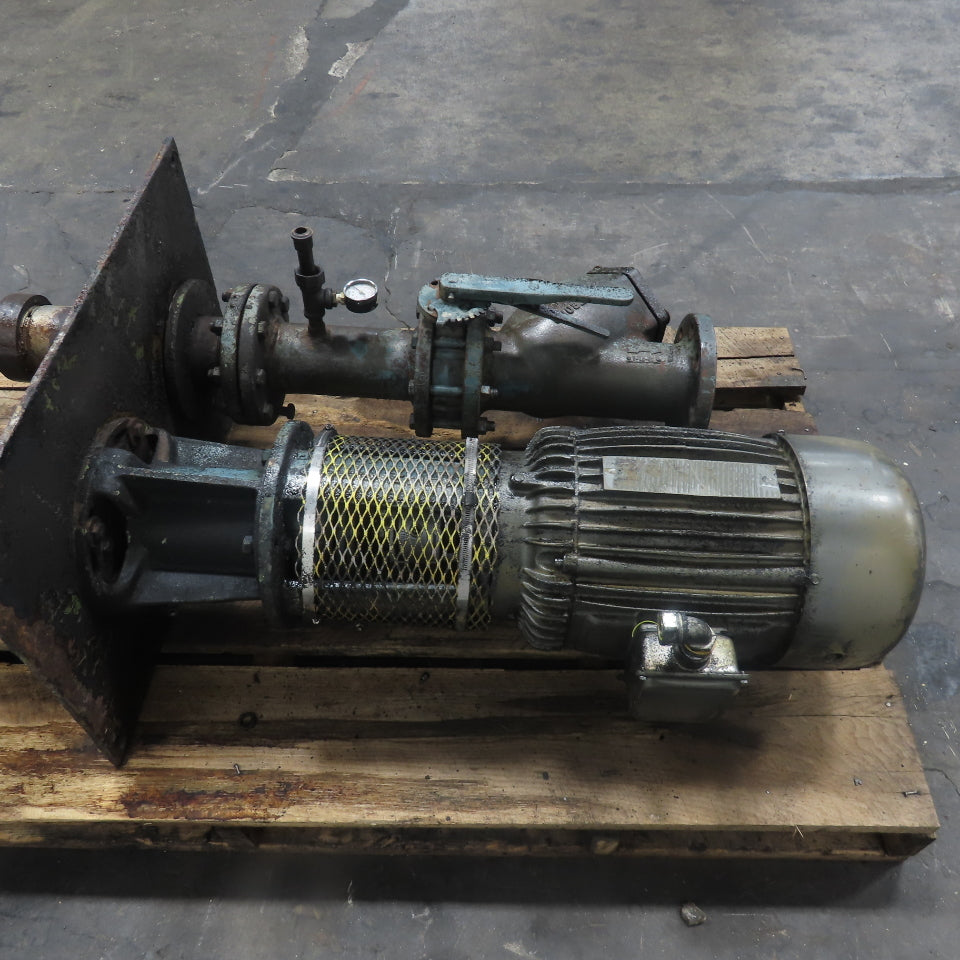 10HP Vertical Centrifugal Pump 3Ph 1770RPM 460V Only W/ 4" Armstrong Valve