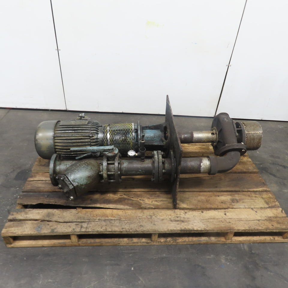 10HP Vertical Centrifugal Pump 3Ph 1770RPM 460V Only W/ 4" Armstrong Valve