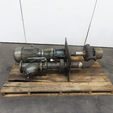 10HP Vertical Centrifugal Pump 3Ph 1770RPM 460V Only W/ 4" Armstrong Valve
