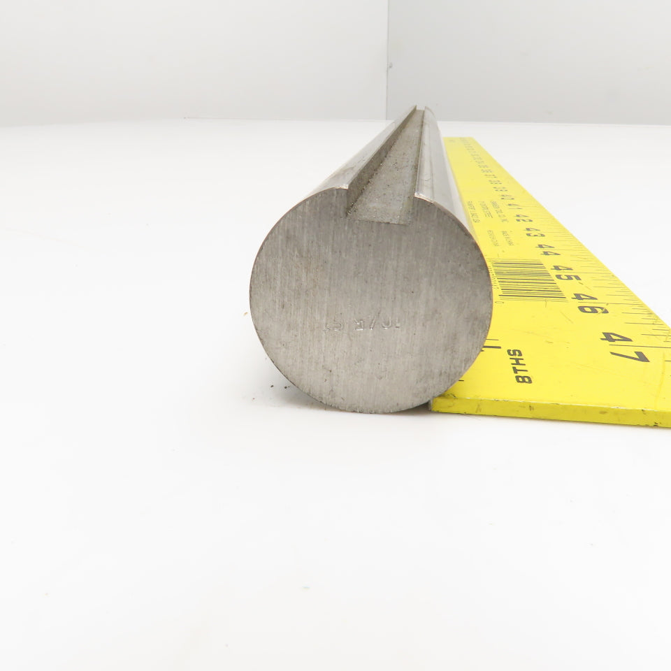 1-1/2" Full Length Keyed Cold Rolled Steel Shaft 3/8" Keyway 24" OAL