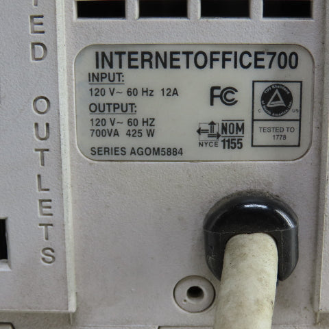 Tripp Lite Internetoffice700 Standby UPS Power Supply 120V 700VA 425W