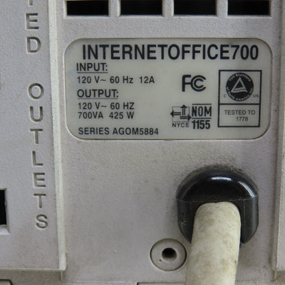 Tripp Lite Internetoffice700 Standby UPS Power Supply 120V 700VA 425W