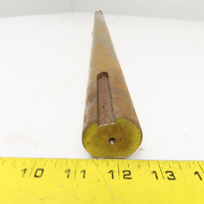 1-1/2" Keyed End Cold Rolled Steel Shaft 3/8" Keyway 29-1/4" OAL
