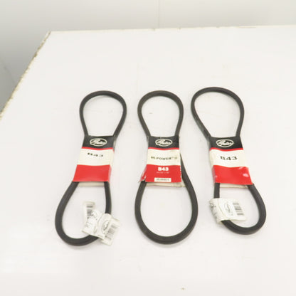 Gates 9003-2043 B43 B-Section V Belt 21/32" x 46" Long Lot Of 3
