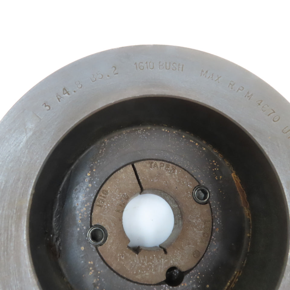 3A4.8 B5.2 3 Groove A, B Section V-Belt Pulley 1610 Bushing 1-1/8" Bore