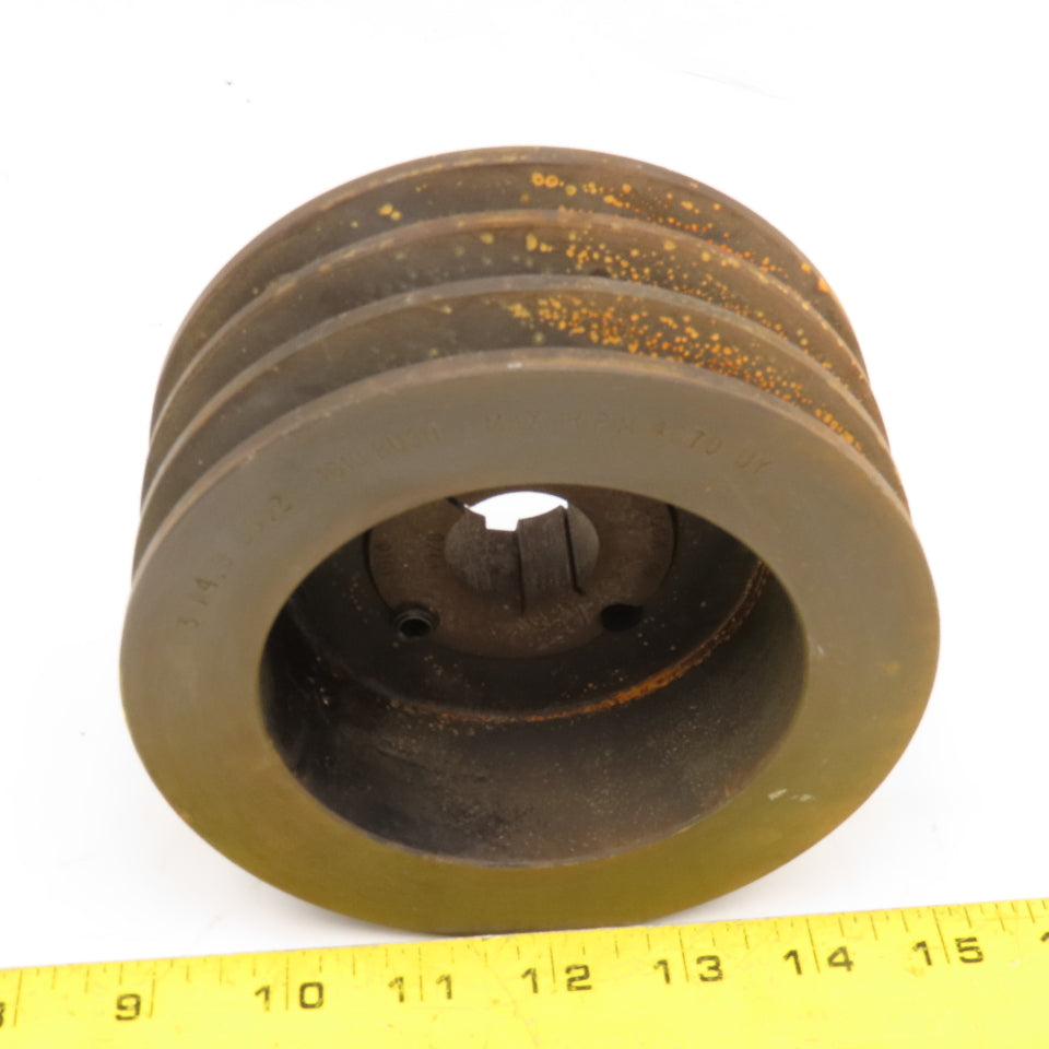 3A4.8 B5.2 3 Groove A, B Section V-Belt Pulley 1610 Bushing 1-1/8" Bore