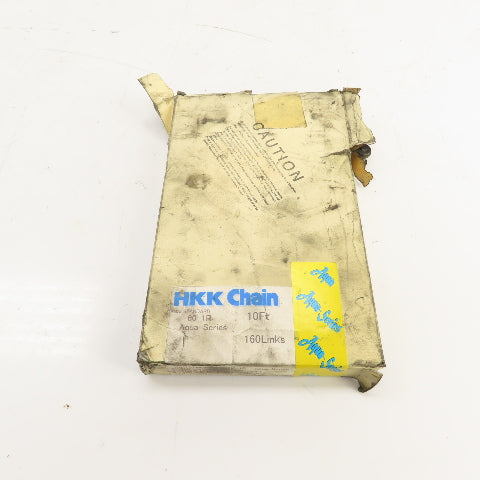 HKK Aqua Series ANSI Standard 60-1R Roller Chain 10' Ft. Long 160 Links NEW