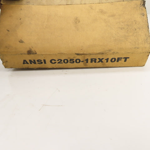 C2050-1RX10FT ANSI Standard C2050 Pitch Roller Chain 10' Ft. Long NEW