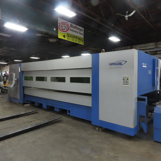 Hankwang PL 3015 Fiber 3KW CNC Laser Cutting Machine 10' x 5' Dual Shuttle Table