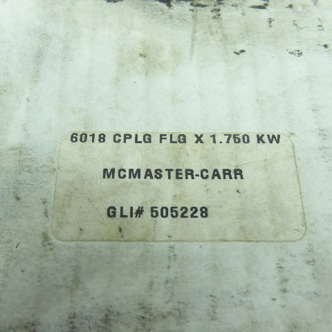 McMaster Carr 6018 CPLG FLG Roller Chain Sprocket 1.750" Bore 4-7/16" OD