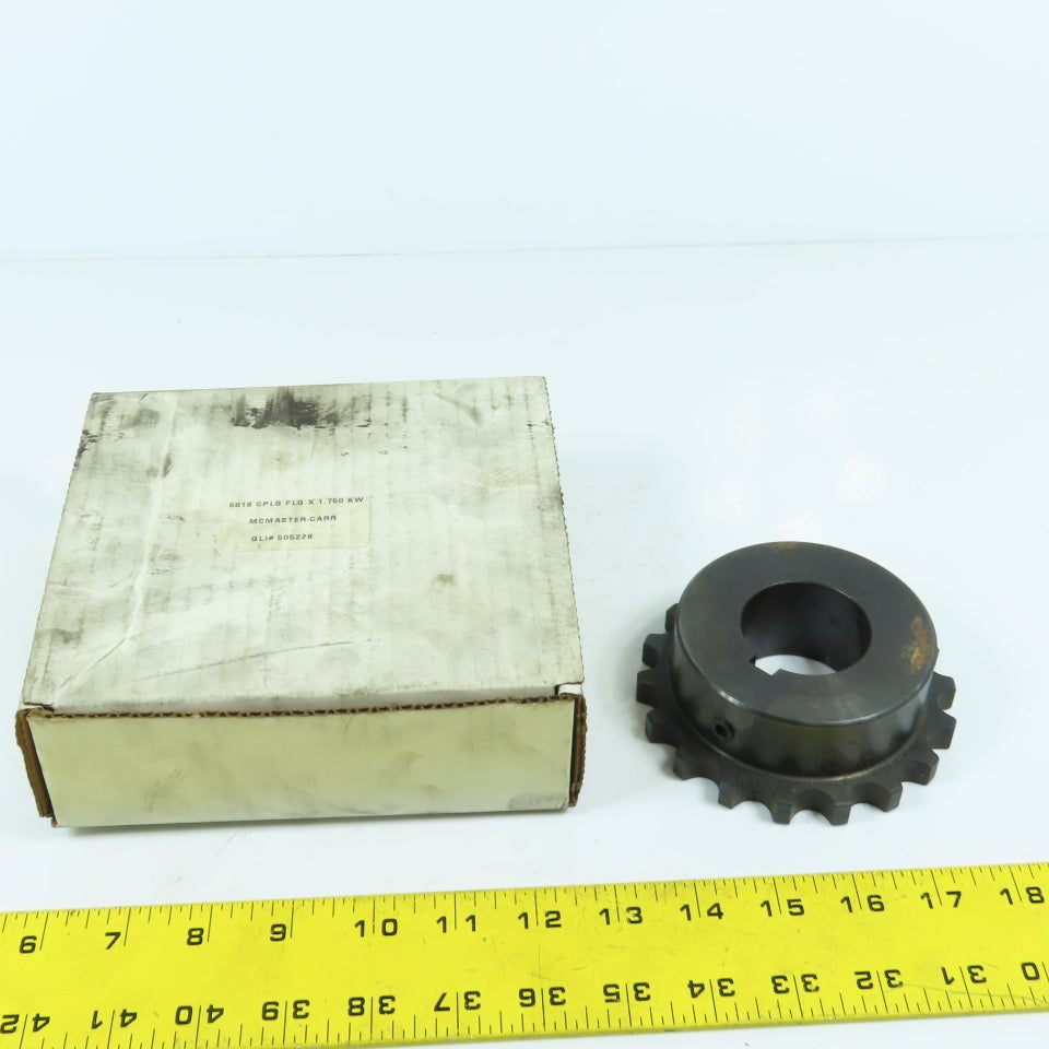 McMaster Carr 6018 CPLG FLG Roller Chain Sprocket 1.750" Bore 4-7/16" OD
