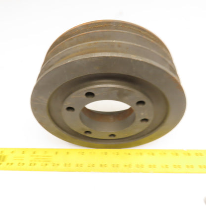 Martin CE3 3 Groove Pulley Sheave 9.9" OD 3-1/2" Wide QD Bushing Bore 2600RPM