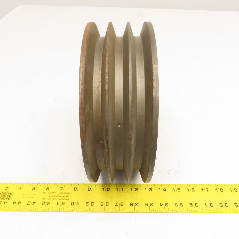 Martin CE3 3 Groove Pulley Sheave 9.9" OD 3-1/2" Wide QD Bushing Bore 2600RPM