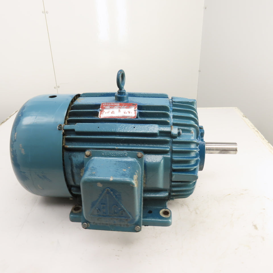 Delco 3G3454 7.5HP AC Electric Motor 1170RPM 460V 3PH 256U Frame