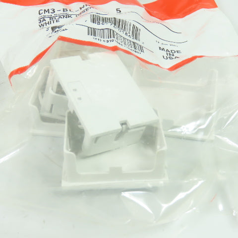 Wiremold CM3-BL-WH 3A Blank Insert (White) Lot Of 25