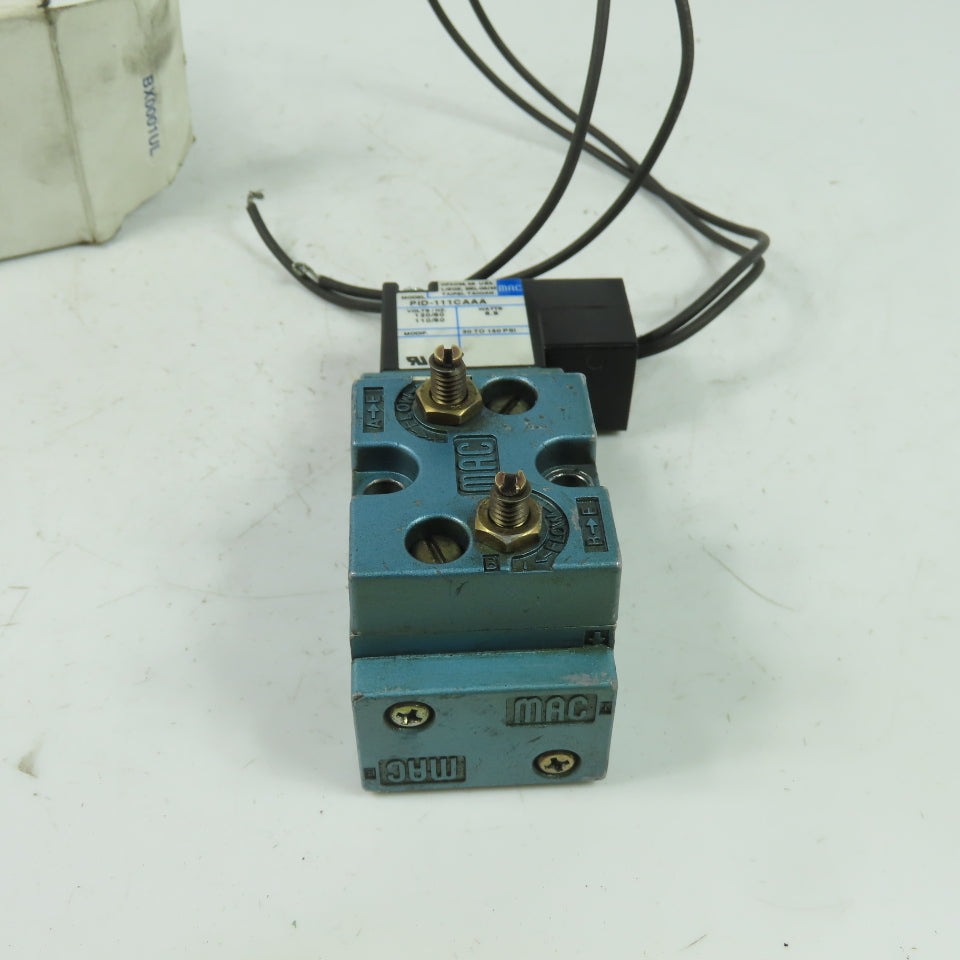 Mac 712C-12-PI-111CA 4-Way Solenoid Valve 150PSI 120V Coil 1/4" NPT