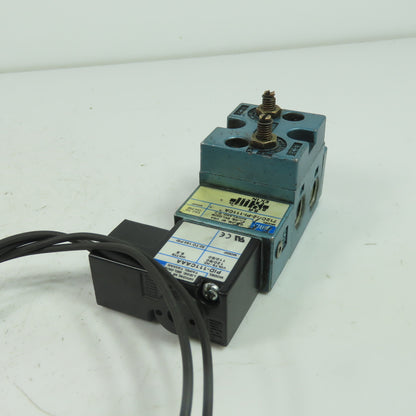 Mac 712C-12-PI-111CA 4-Way Solenoid Valve 150PSI 120V Coil 1/4" NPT