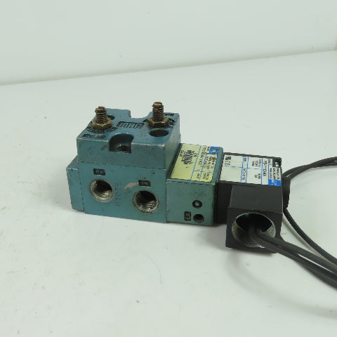Mac 712C-12-PI-111CA 4-Way Solenoid Valve 150PSI 120V Coil 1/4" NPT