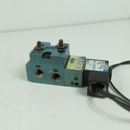 Mac 712C-12-PI-111CA 4-Way Solenoid Valve 150PSI 120V Coil 1/4" NPT